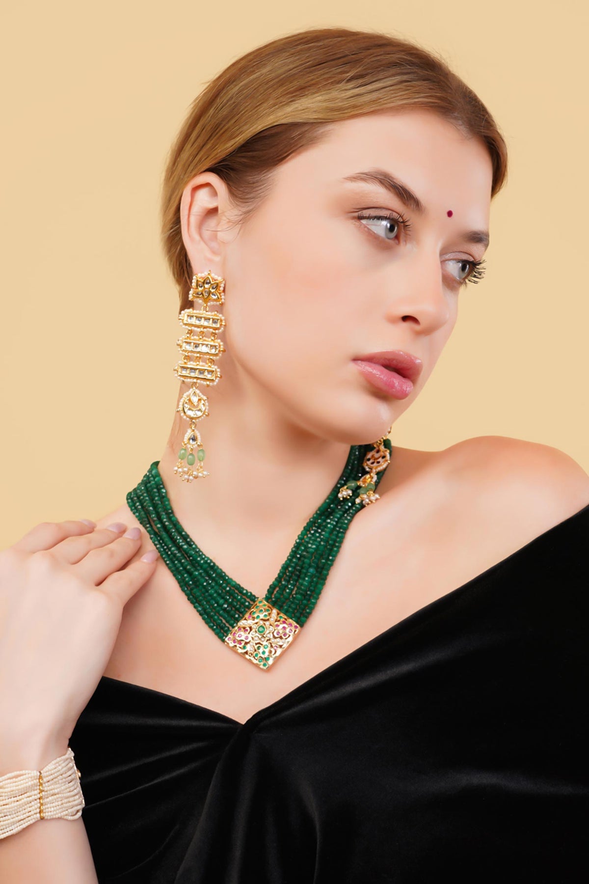 Gulzar Haar Multi Strand Necklace 
