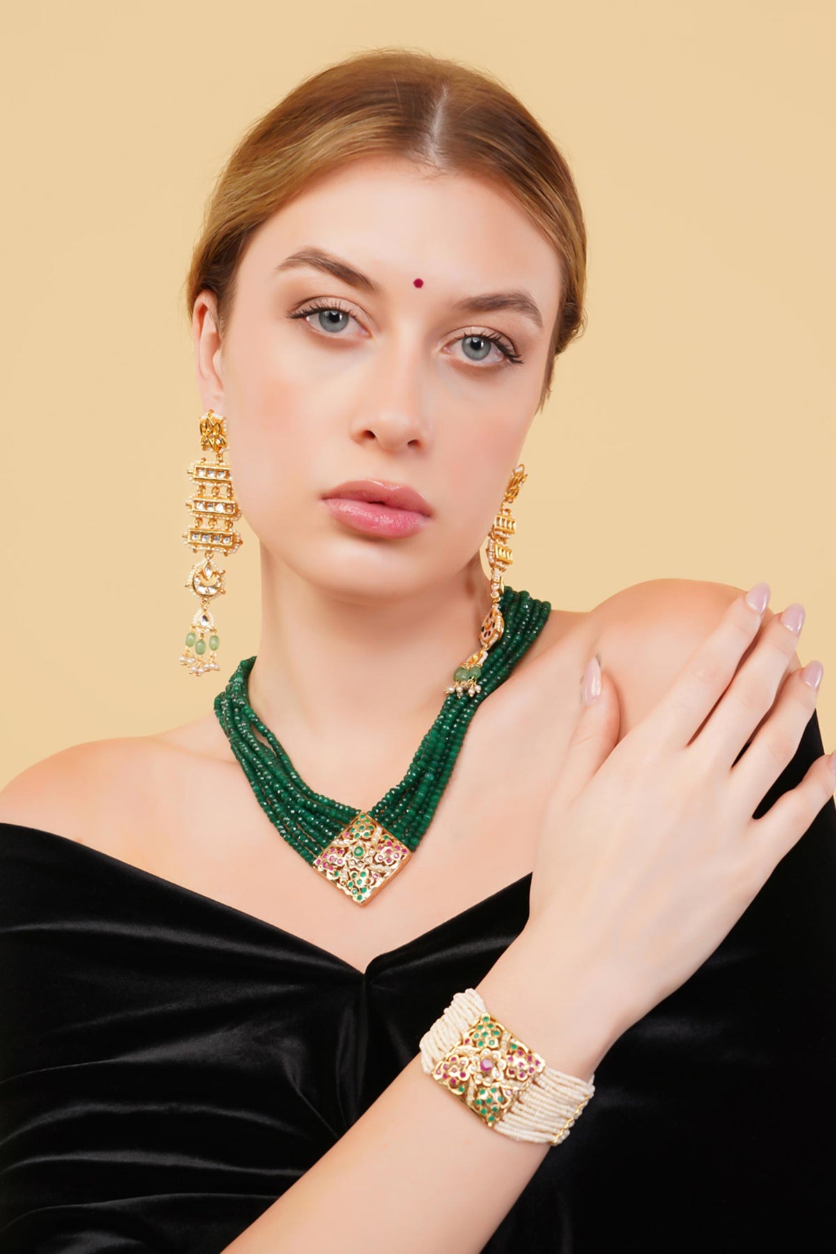Gulzar Haar Multi Strand Necklace 