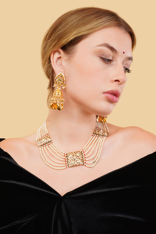 Sabzratna Gold-Plated Necklace 