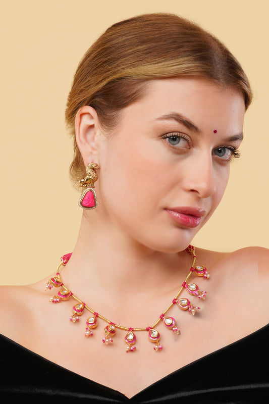 Rang-e-Aatish Gold-Plated Choker Necklace 