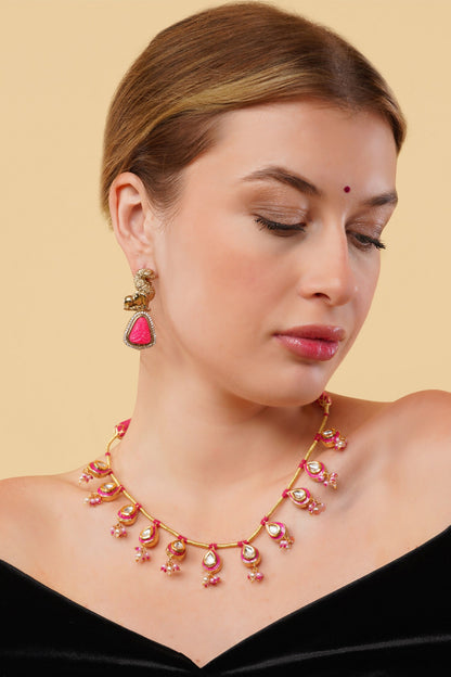 Rang-e-Aatish Gold-Plated Choker Necklace 