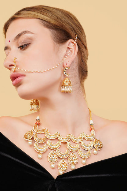 Gold-Plated Designer Necklace 