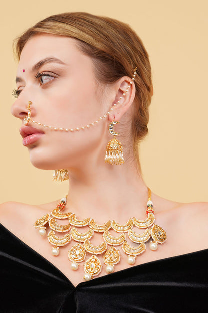Gold-Plated Designer Necklace 