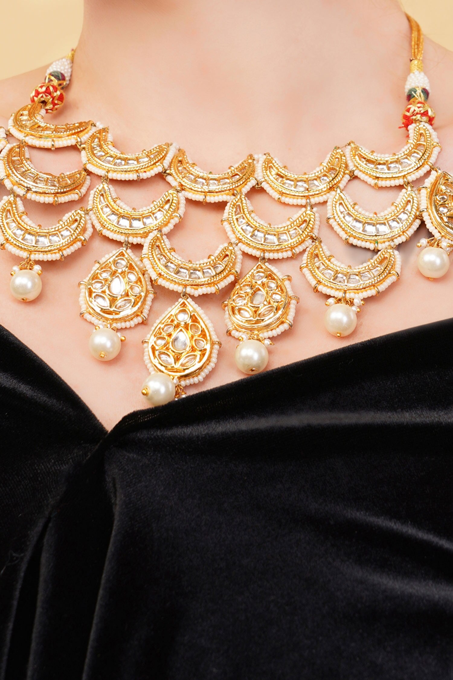 Gold-Plated Designer Necklace 