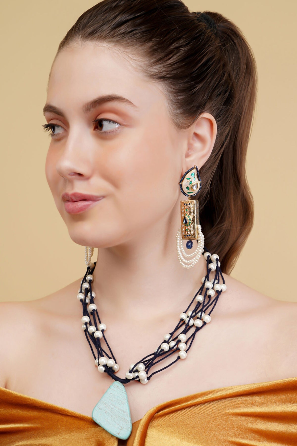 Gold-Plated Pendant Necklace  