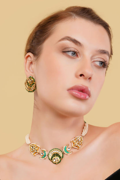 Sumbul Chokar Necklace Set 