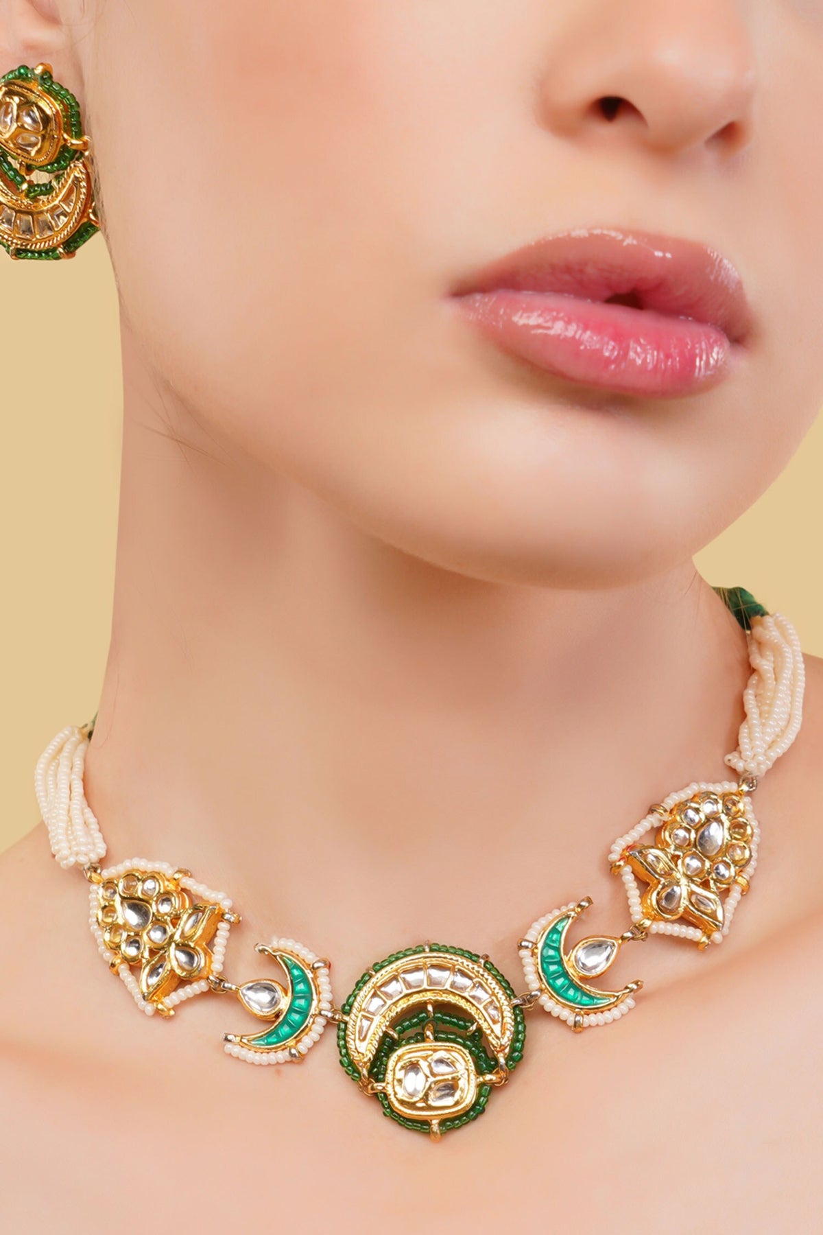 Sumbul Chokar Necklace Set 