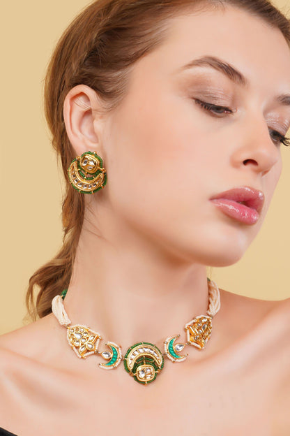 Sumbul Chokar Necklace Set 