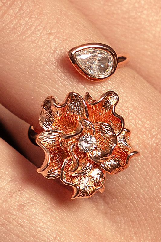 Designer Luvlush Rose Ring 