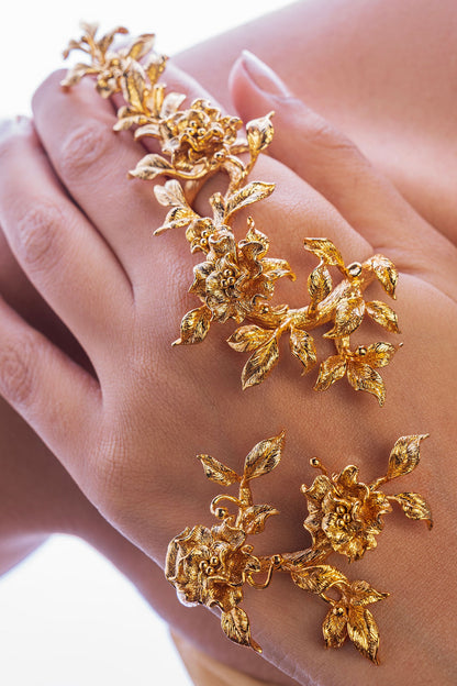 Blossom Hand Harness in 22k Rose Gold 