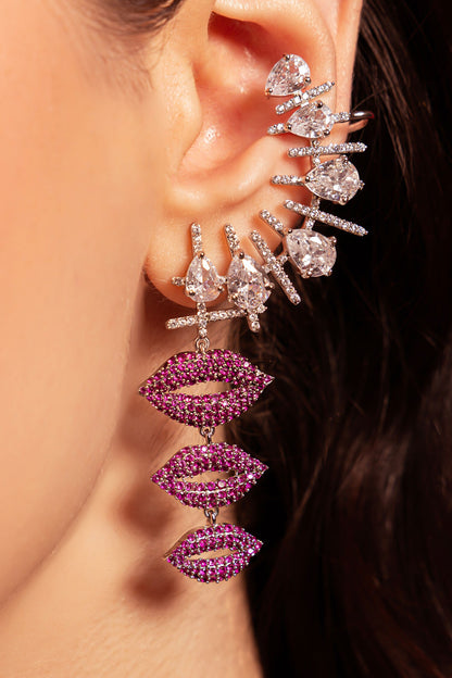 Claret Kiss Earcuff 
