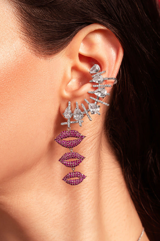 Claret Kiss Earcuff 