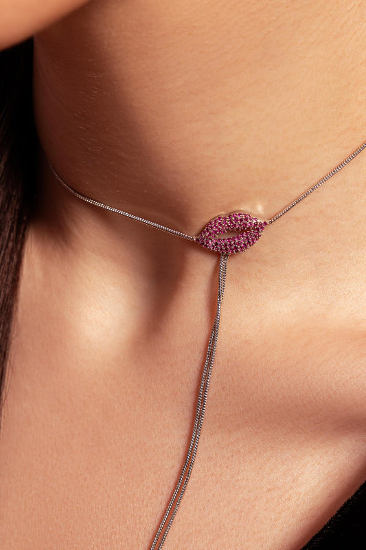Claret Kiss Choker Necklace 