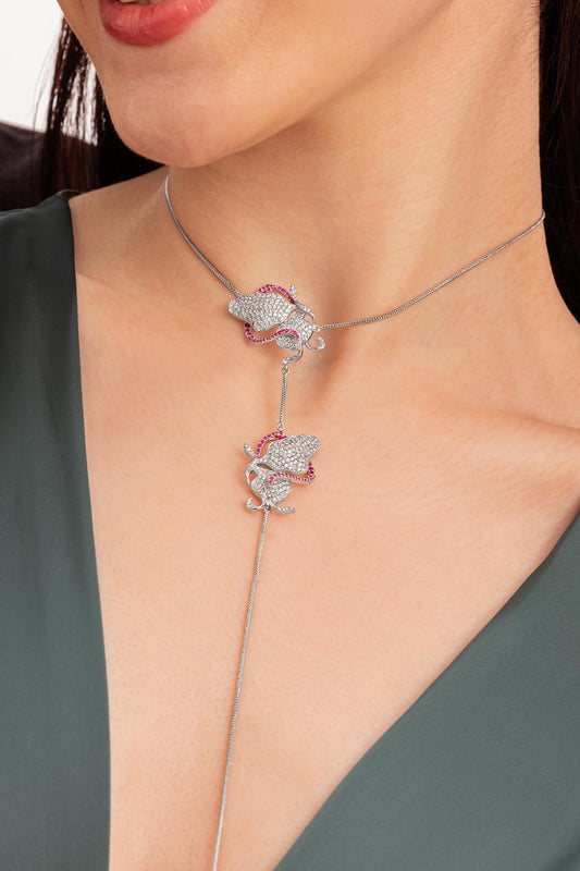 Princess Butterfly Choker Necklace 