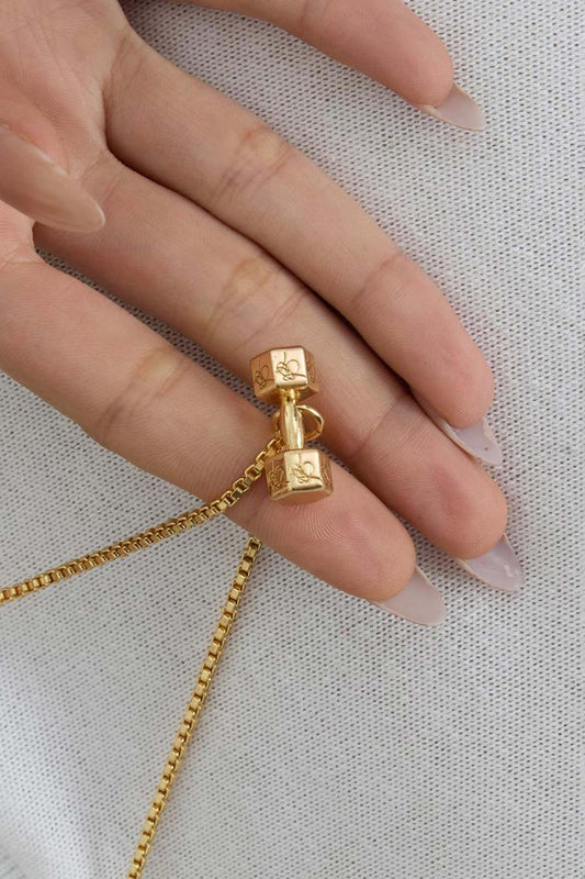 Gold Love Yourself First Pendant Necklace 