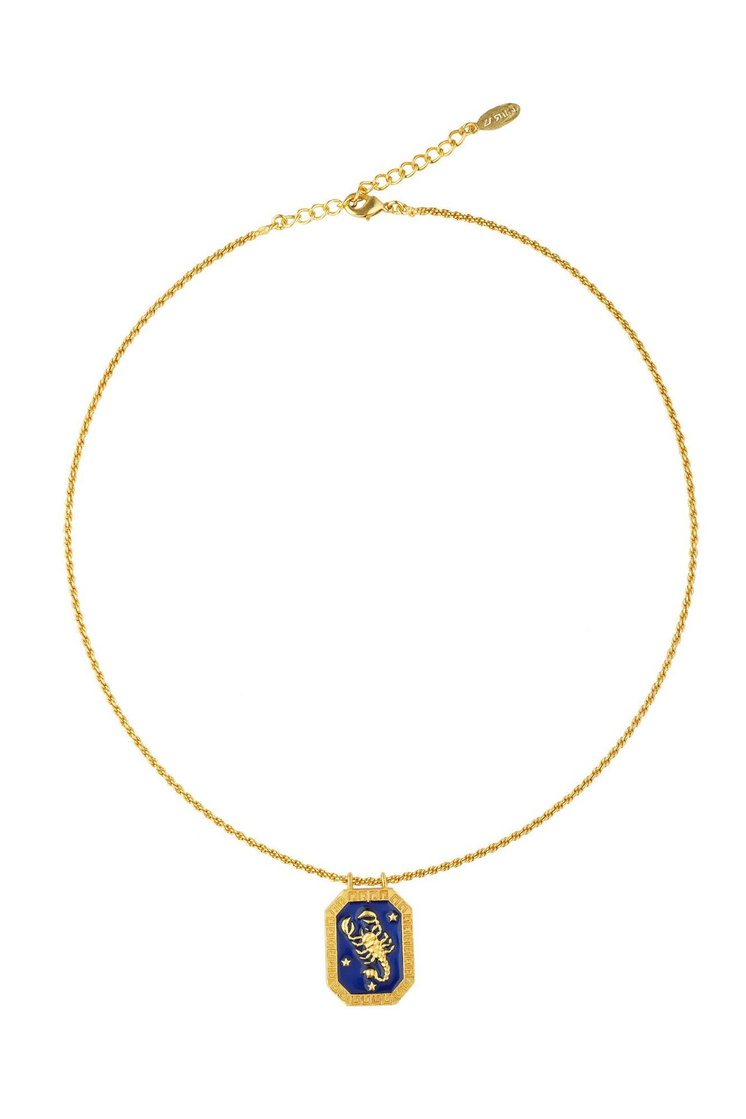 Scorpio Zodiac Tablet Necklace 