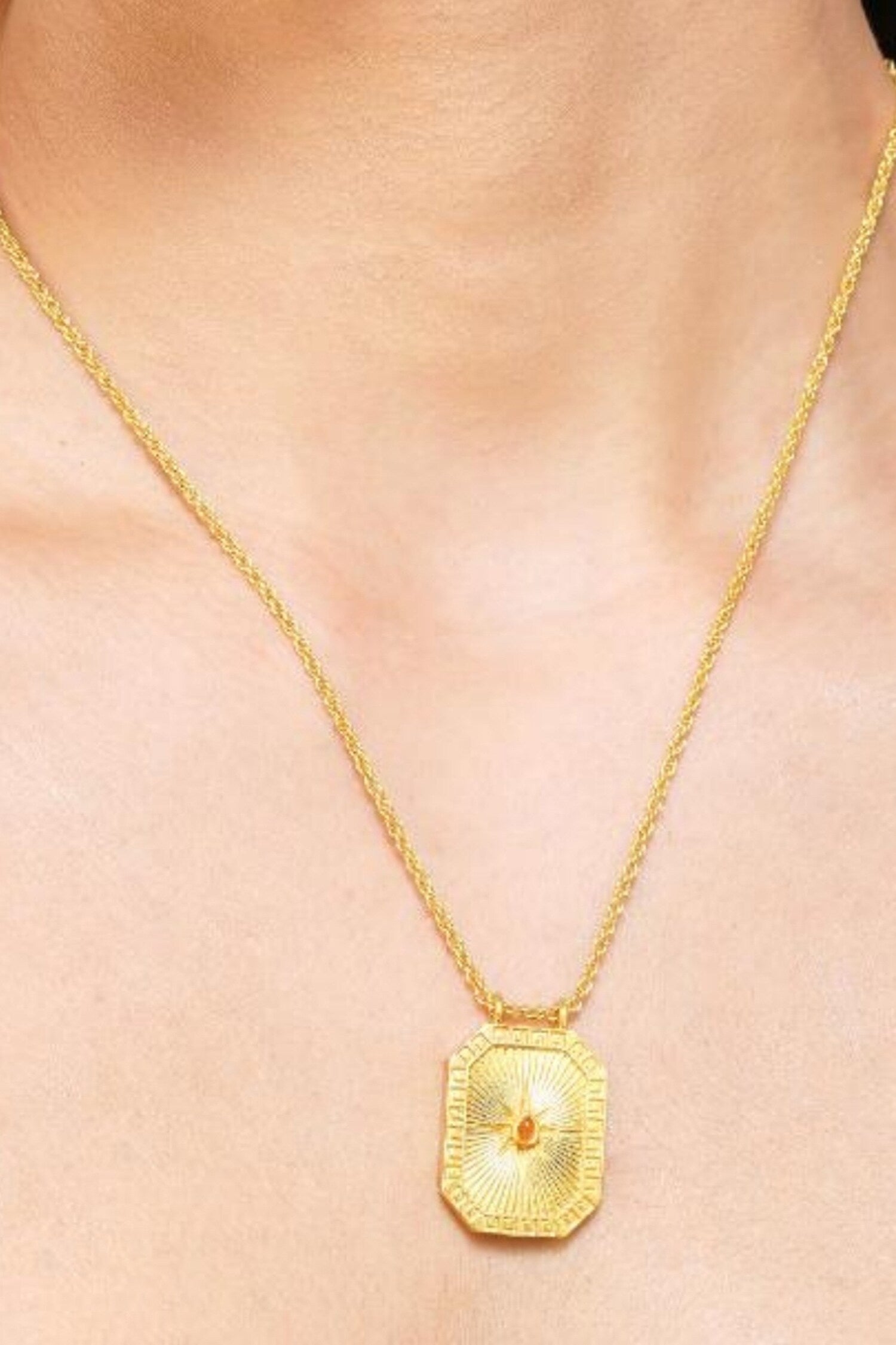 Scorpio Zodiac Tablet Necklace 