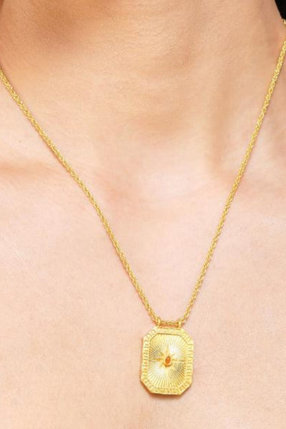 Scorpio Zodiac Tablet Necklace 