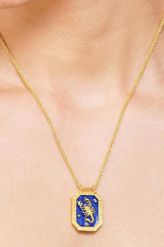 Scorpio Zodiac Tablet Necklace 