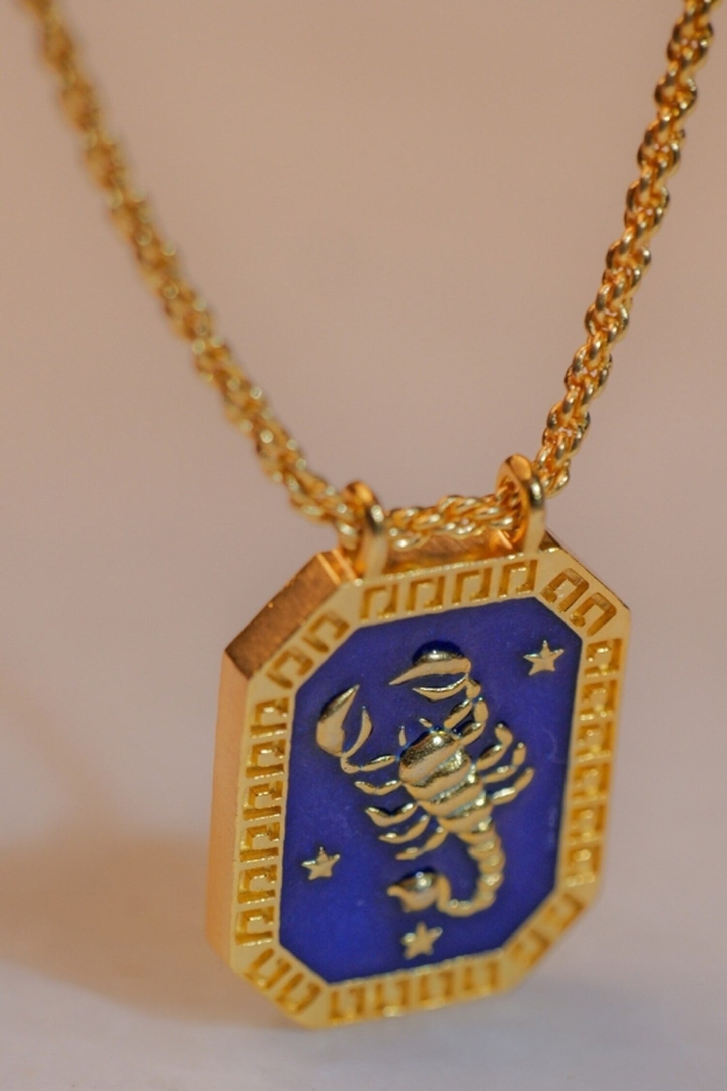 Scorpio Zodiac Tablet Necklace 