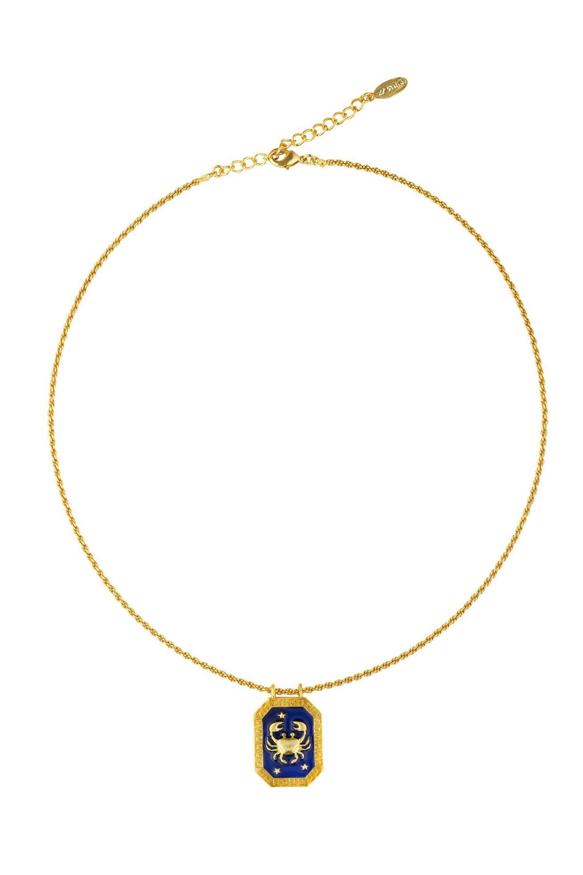 Cancer Zodiac Tablet Necklace 