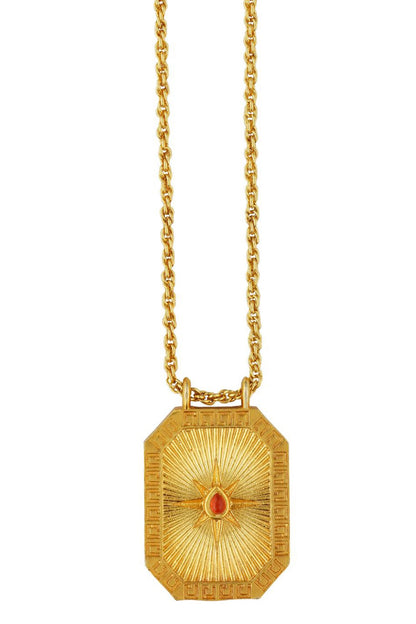 Cancer Zodiac Tablet Necklace 