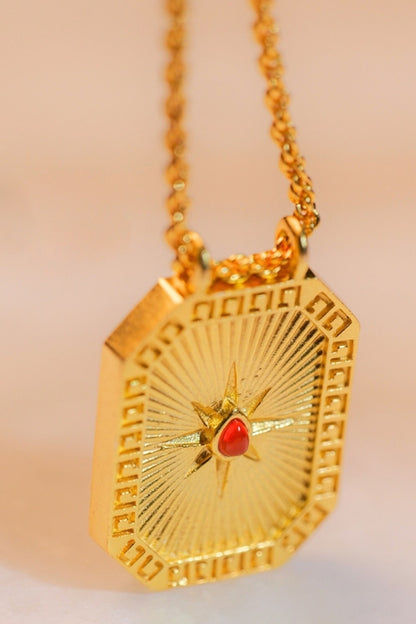 Cancer Zodiac Tablet Necklace 