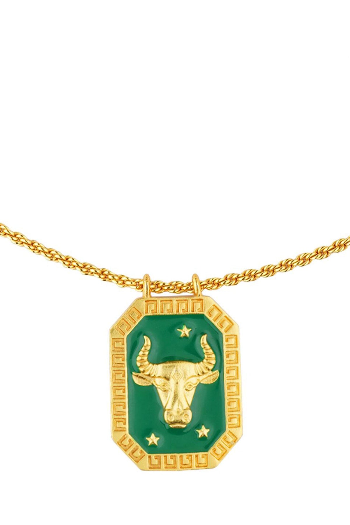 Taurus Zodiac Tablet Necklace 