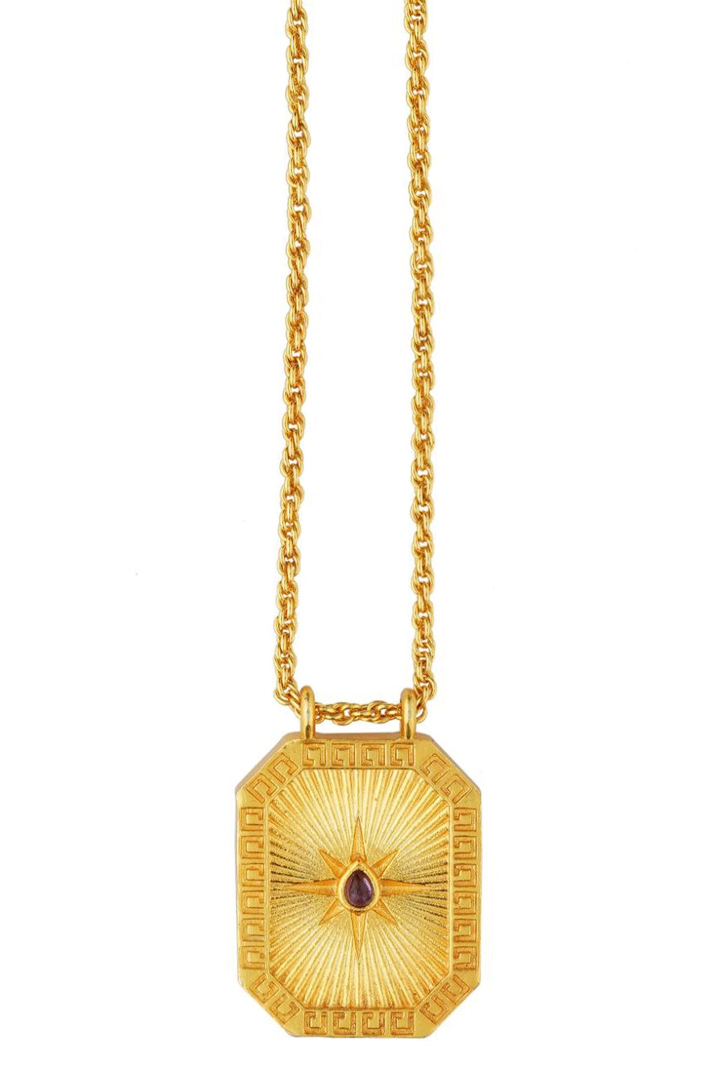 Aquarius Zodiac Tablet Necklace 