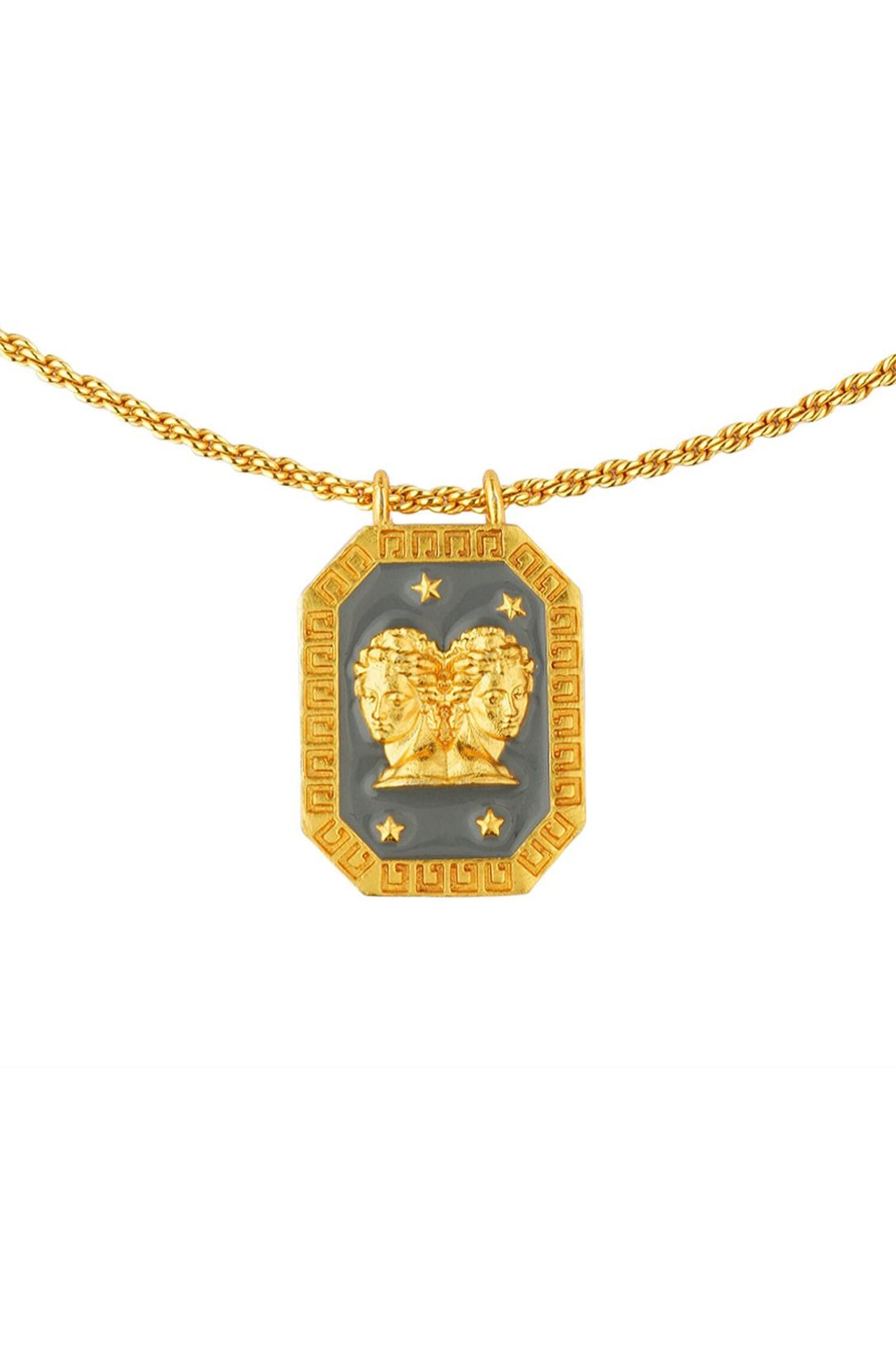 Gemini Zodiac Tablet Necklace 