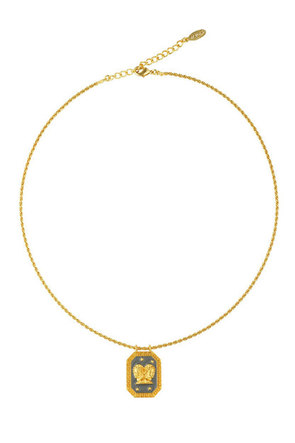 Gemini Zodiac Tablet Necklace 