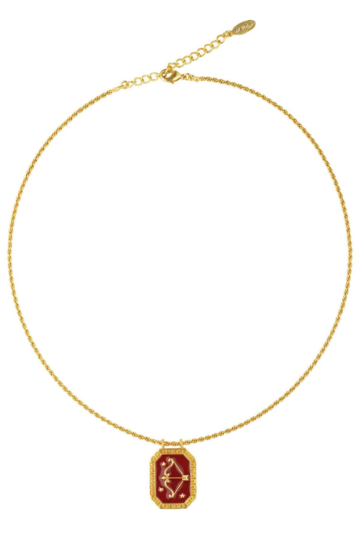 Sagittarius Zodiac Tablet Necklace 