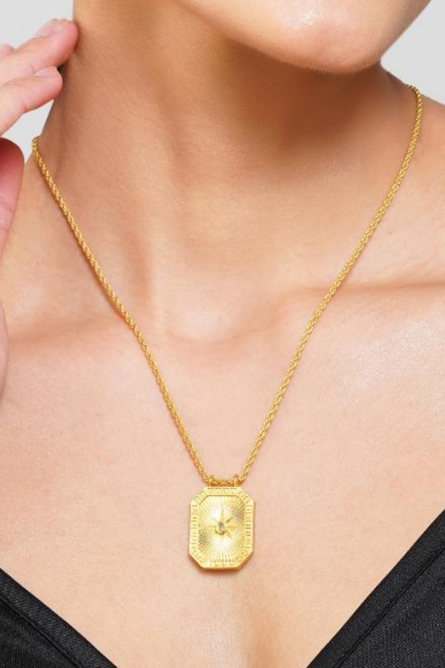 Sagittarius Zodiac Tablet Necklace 