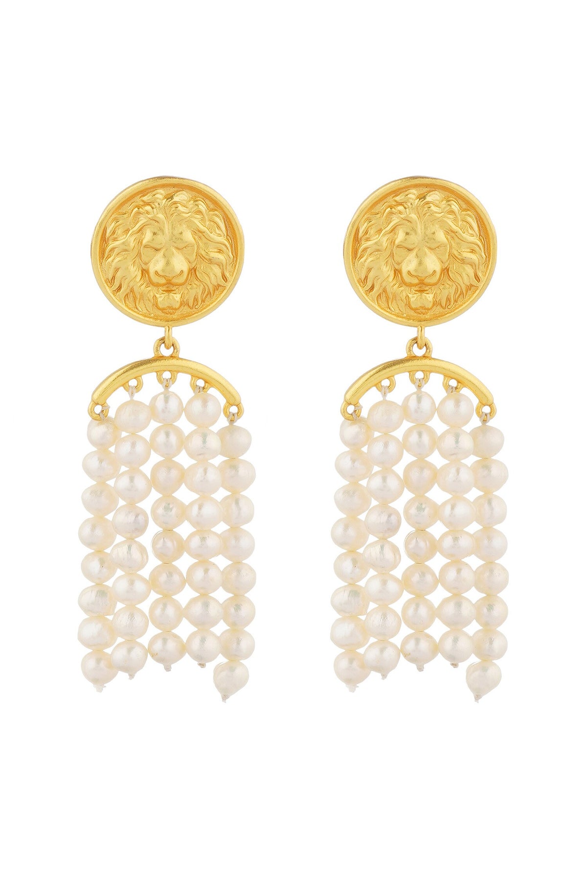 Grit and Grace Pearl Danglers 