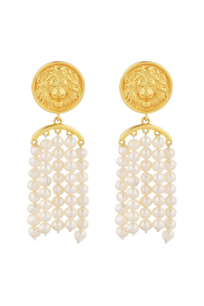 Grit and Grace Pearl Danglers 
