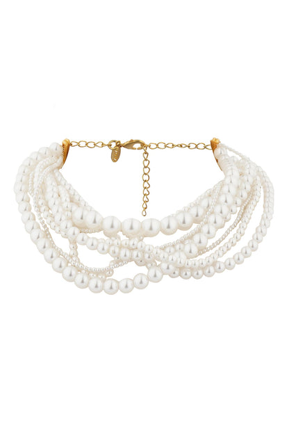 Ropes of Pearl Choker Necklace 