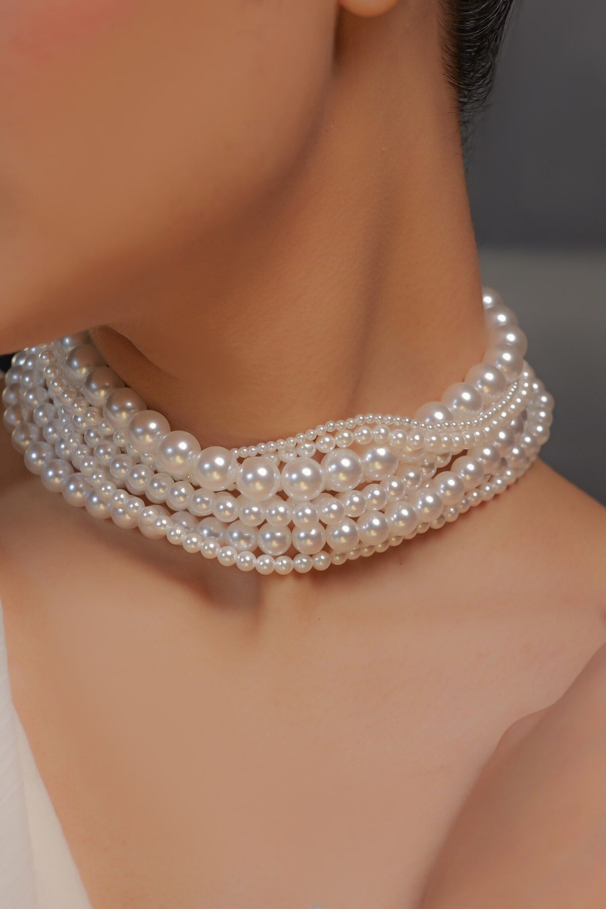 Ropes of Pearl Choker Necklace 