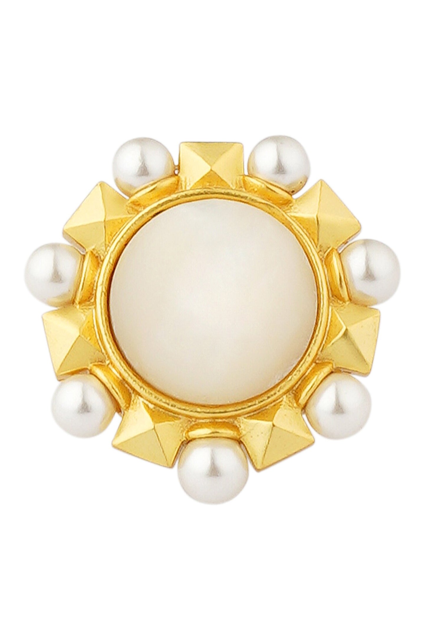 Pearl Motif Adjustable Ring 