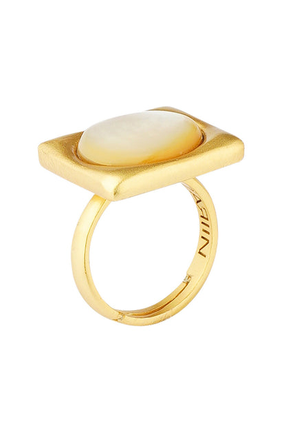 Gold Adjustable Live it Up Ring 