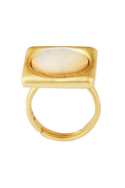 Gold Adjustable Live it Up Ring 