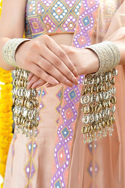 Vara Bangle with Pearl & Bead Embellishments 