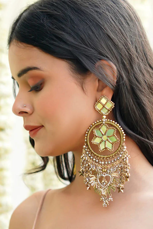 Gul Antique Gold & Silver Earrings 