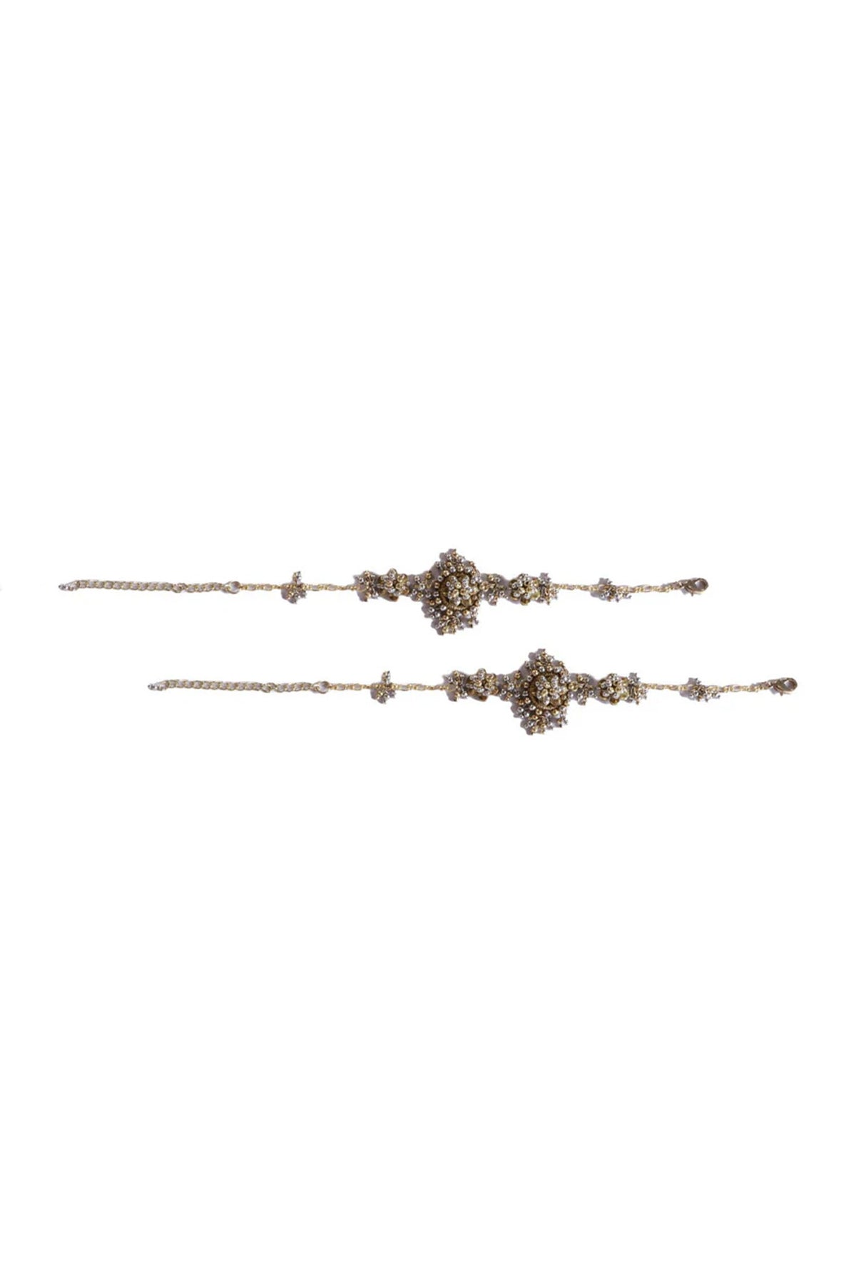 Antique Gold & Silver Designer Anklet 