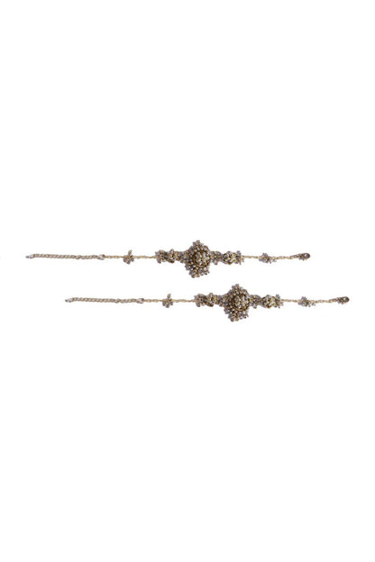 Antique Gold & Silver Designer Anklet 