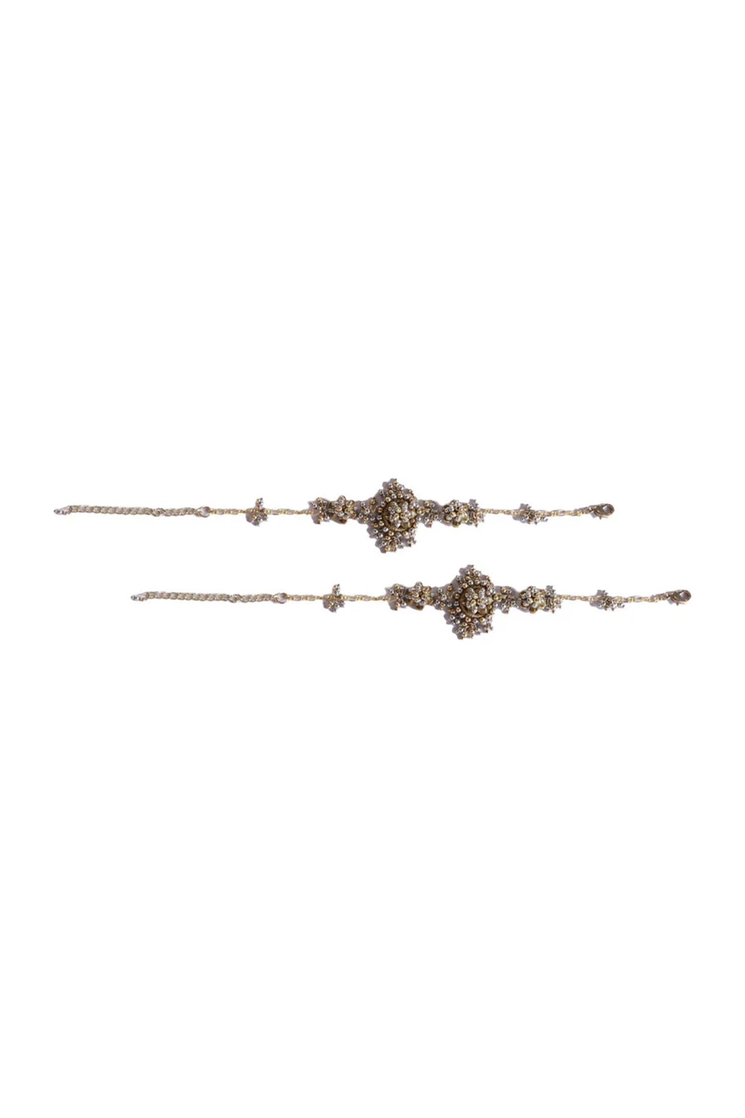Antique Gold & Silver Designer Bajuband 