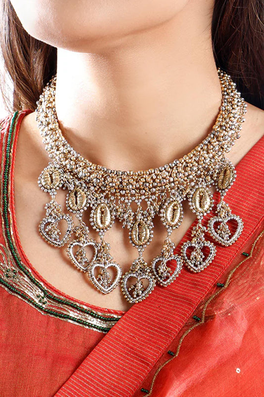Khushi Choker with Pearl Embellishments 