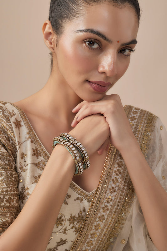 Kundan Polki Designer Bangles 