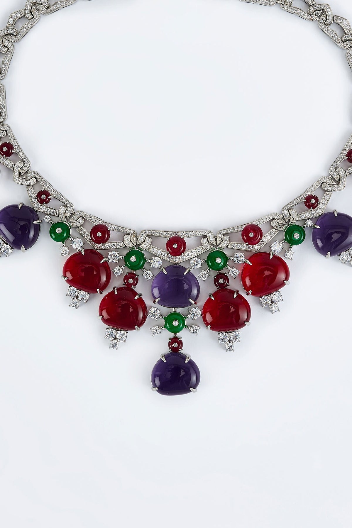 Contemporary Multi Stone Necklace 