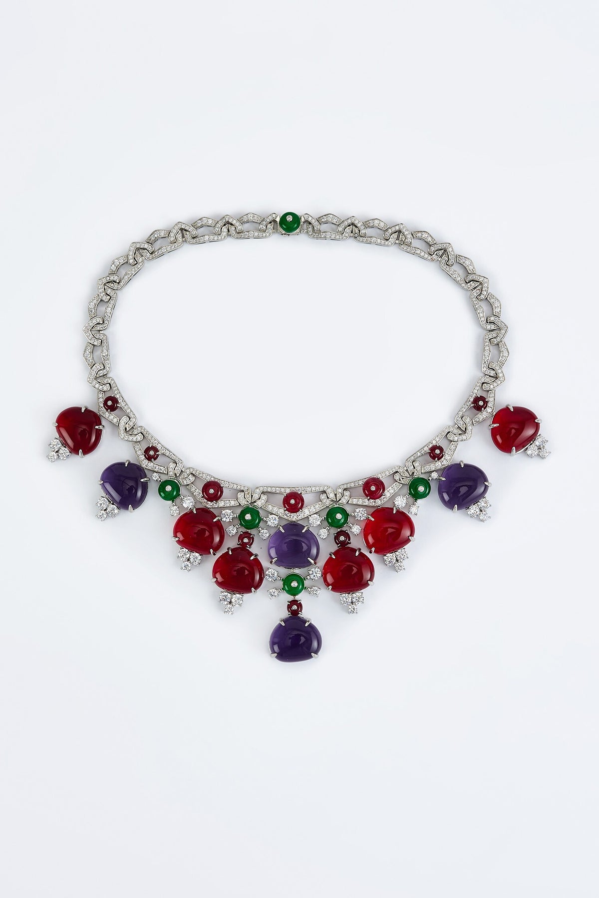 Contemporary Multi Stone Necklace 