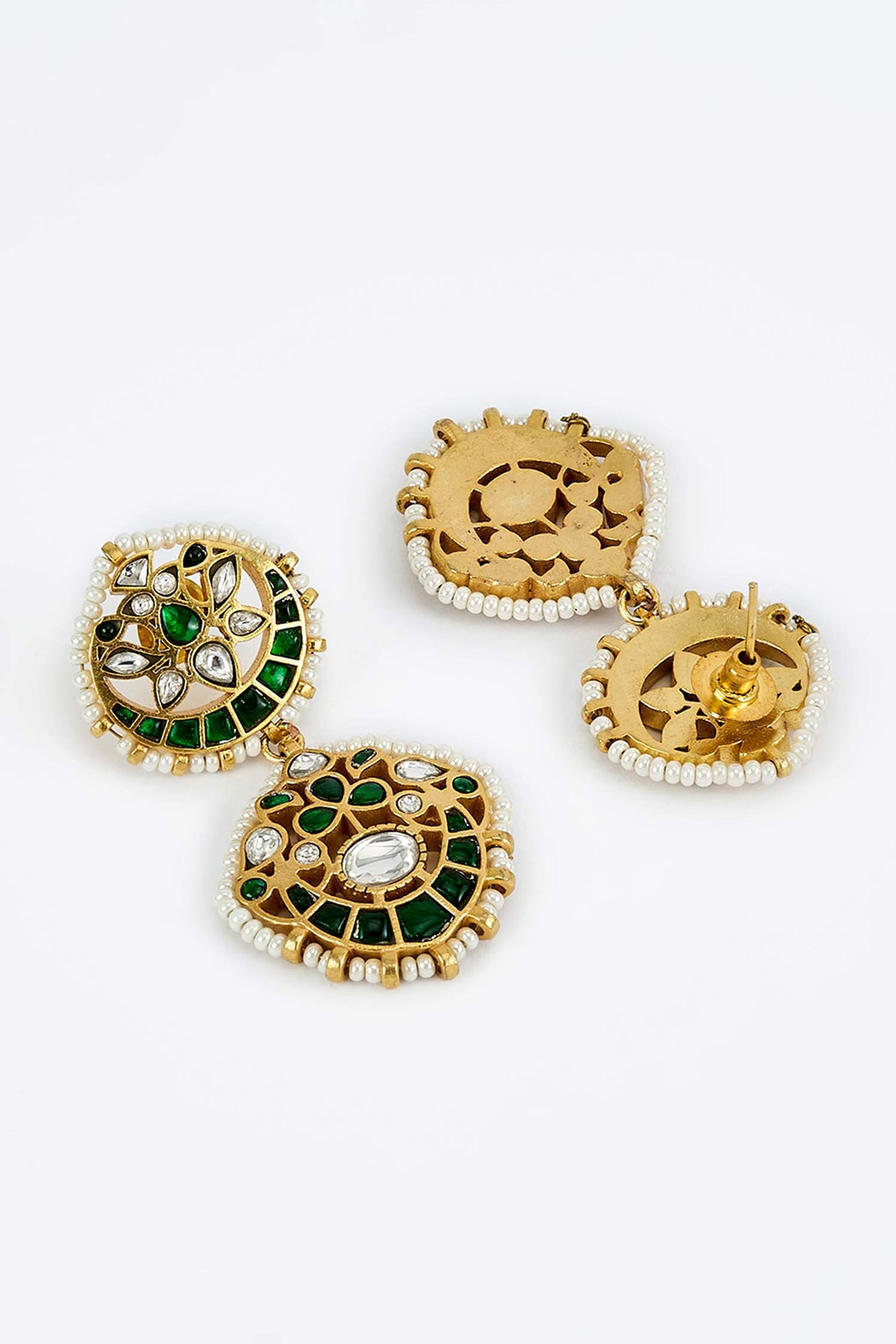 Designer Kundan Polki Jewellery Set 